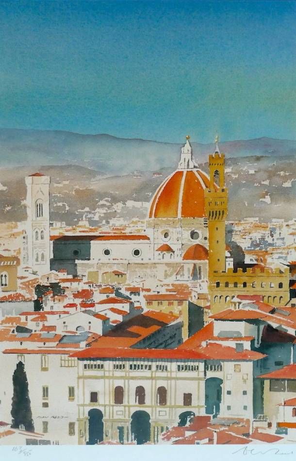 610x950 The Duomo, Florence, Italy Signed Limited Edition Of 950 The Duomo - Duomo Florence Painting