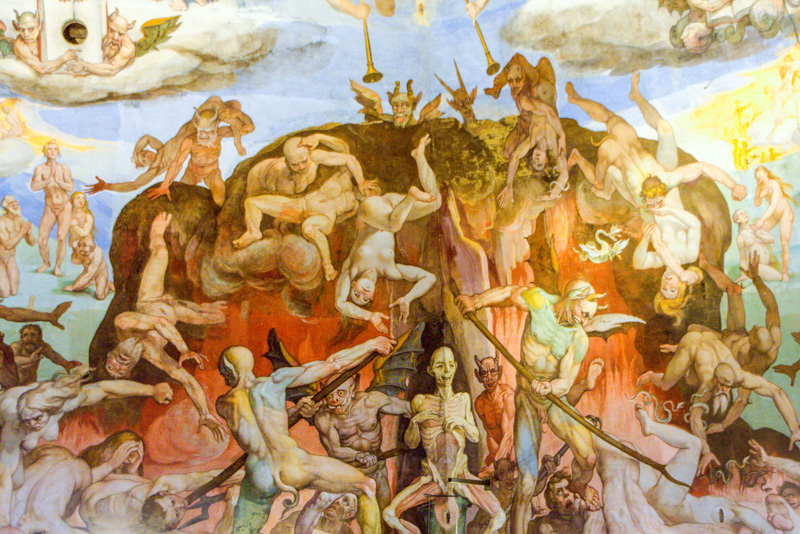 800x534 The Depths Of Hell, Dome Painting, Basilica Di Santa Maria Del - Duomo Florence Painting