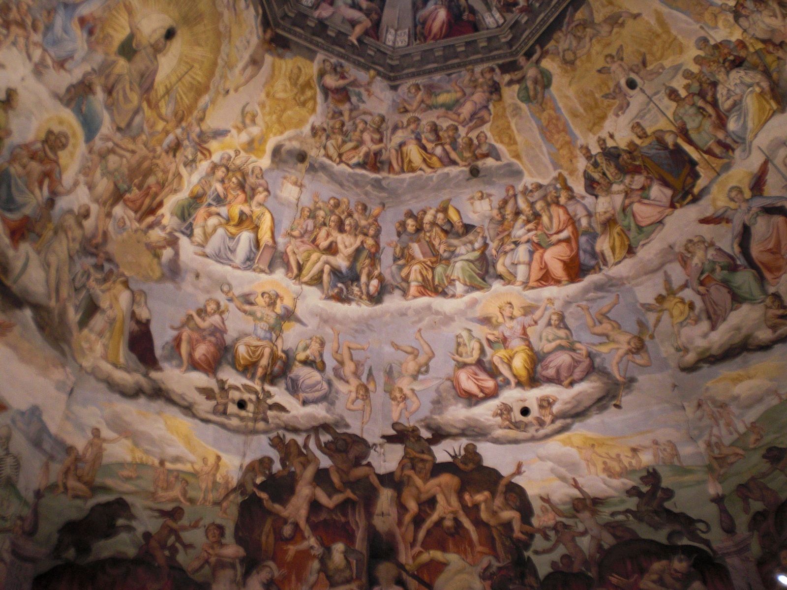 1600x1200 Florence, Italy, Il Duomo Interior Paintings Florence Italy - Duomo Painting