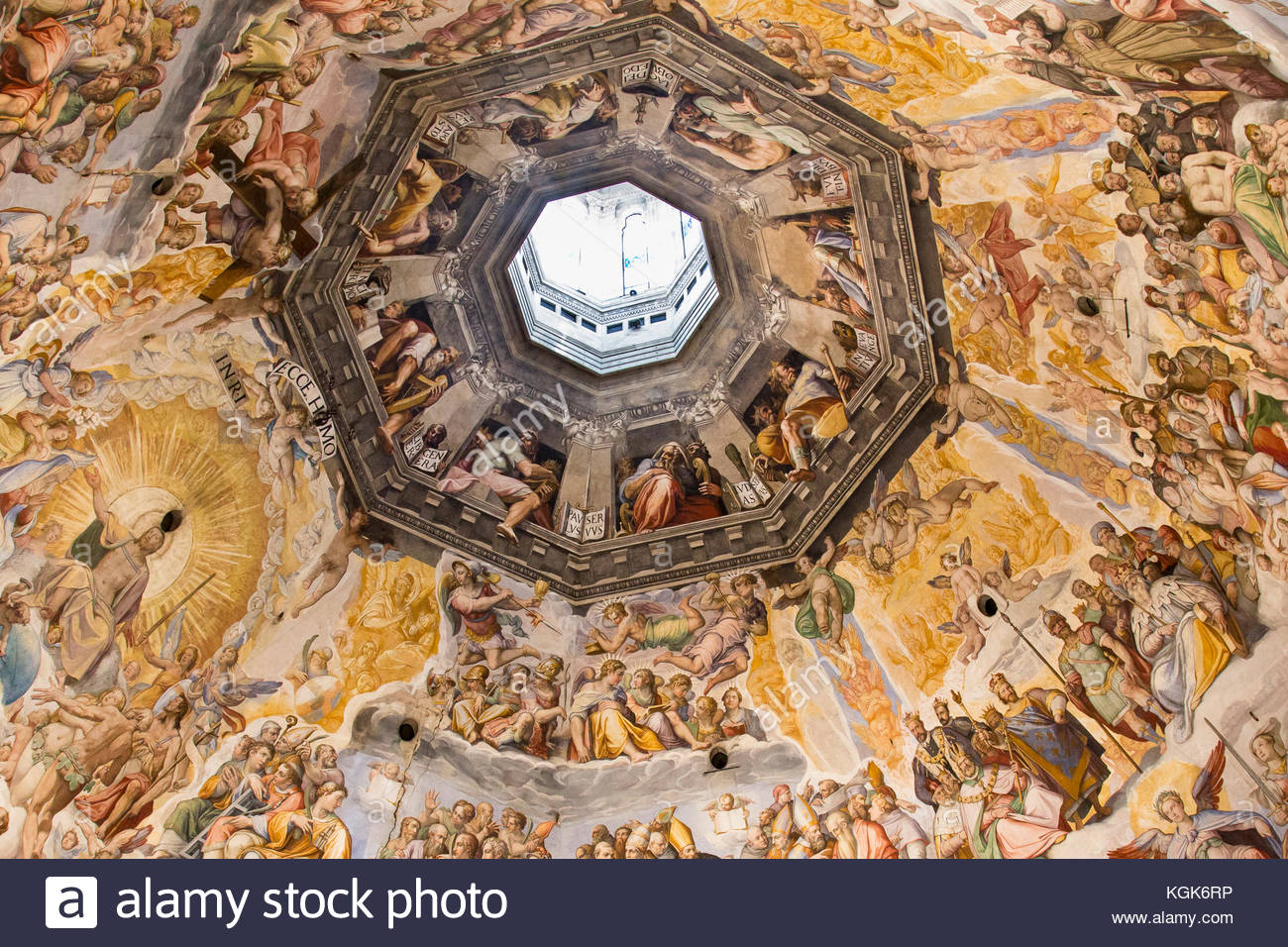 1300x956 Fresco Painting On The Ceiling In The Duomo (Santa Maria Del Fiore - Duomo Painting