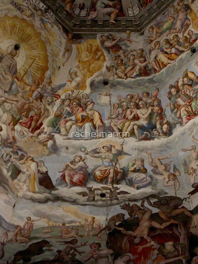 750x1000 Painting Of Florence Duomo Dome Graphic T Shirt By Rachelmanrm - Duomo Painting