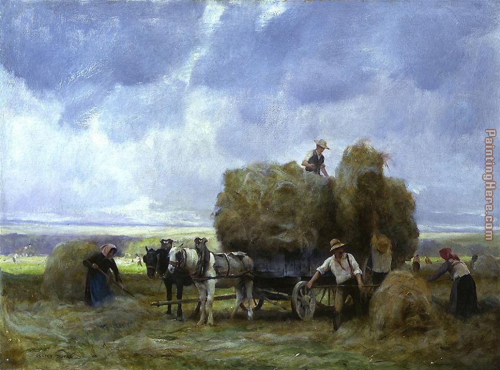 980x726 Julien Dupre Harvesters Loading The Cart Painting Anysize 50% Off - Dupre Painting
