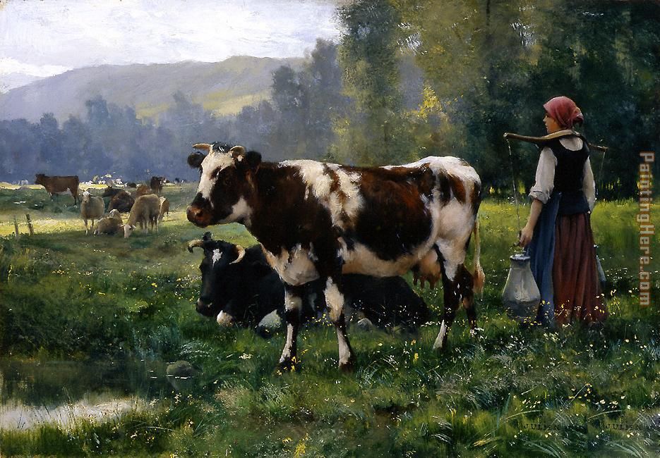 935x650 Julien Dupre Paysage Avec Animaux Painting Anysize 50% Off - Dupre Painting