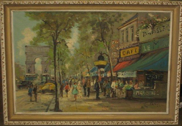 640x442 Oil Painting Signed Dupre Paris - Dupre Painting
