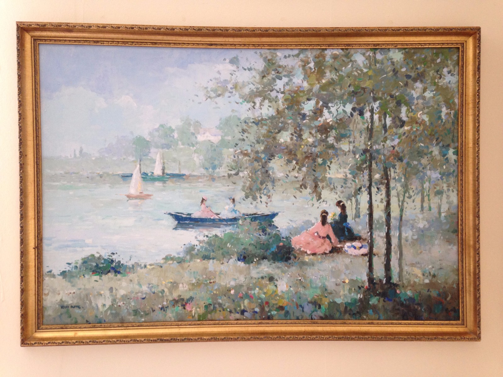 1600x1200 Original Oil Painting By Henri Dupre French School Impressionist - Dupre Painting