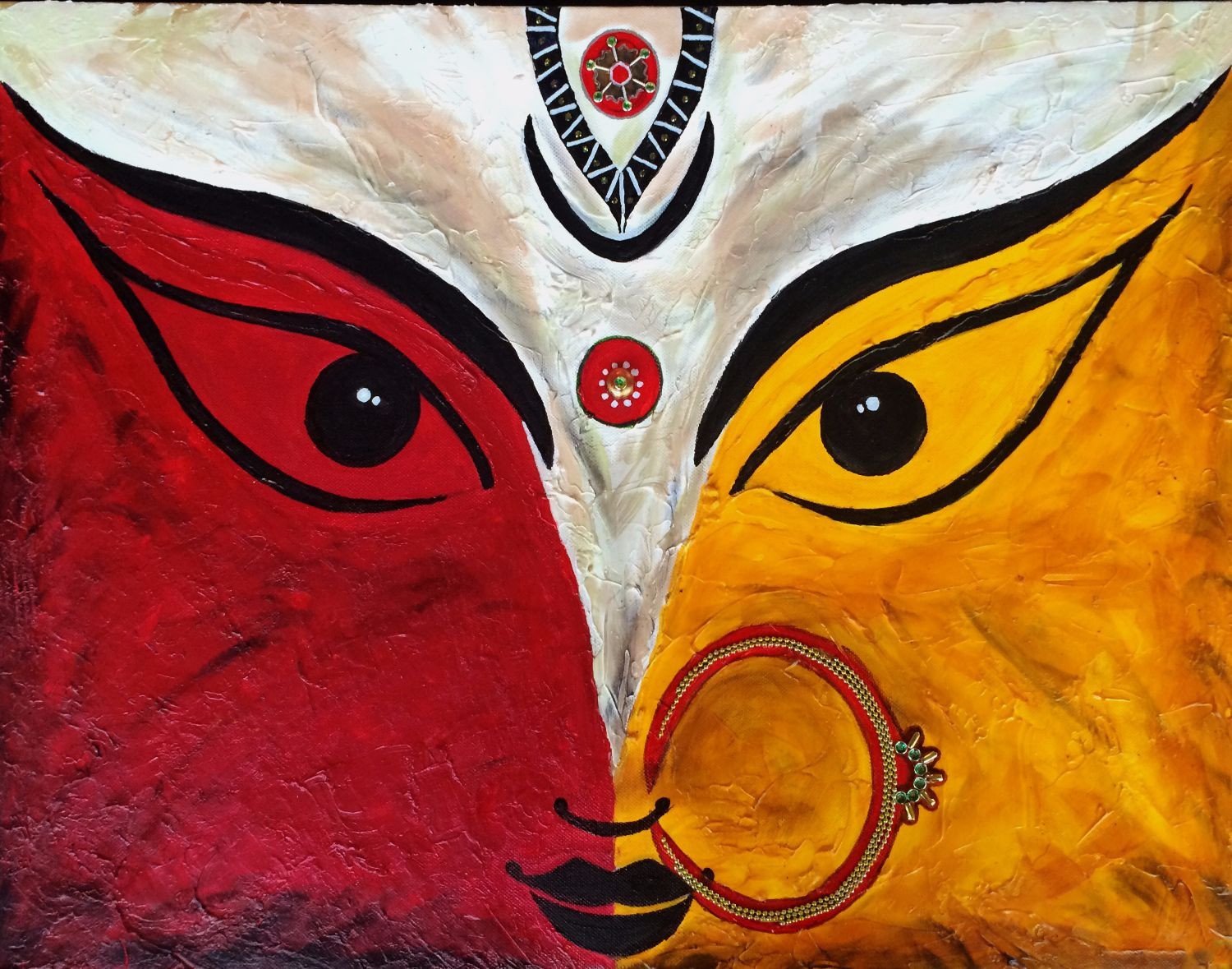 1500x1179 Durga Painting - Durga Painting