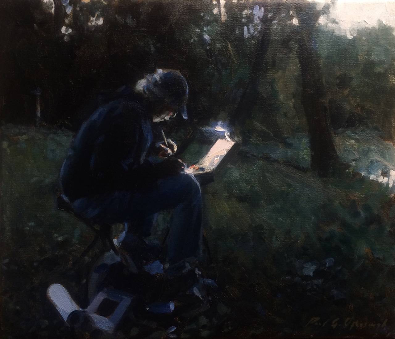 1280x1097 Paul Oxborough - Dusk Painting