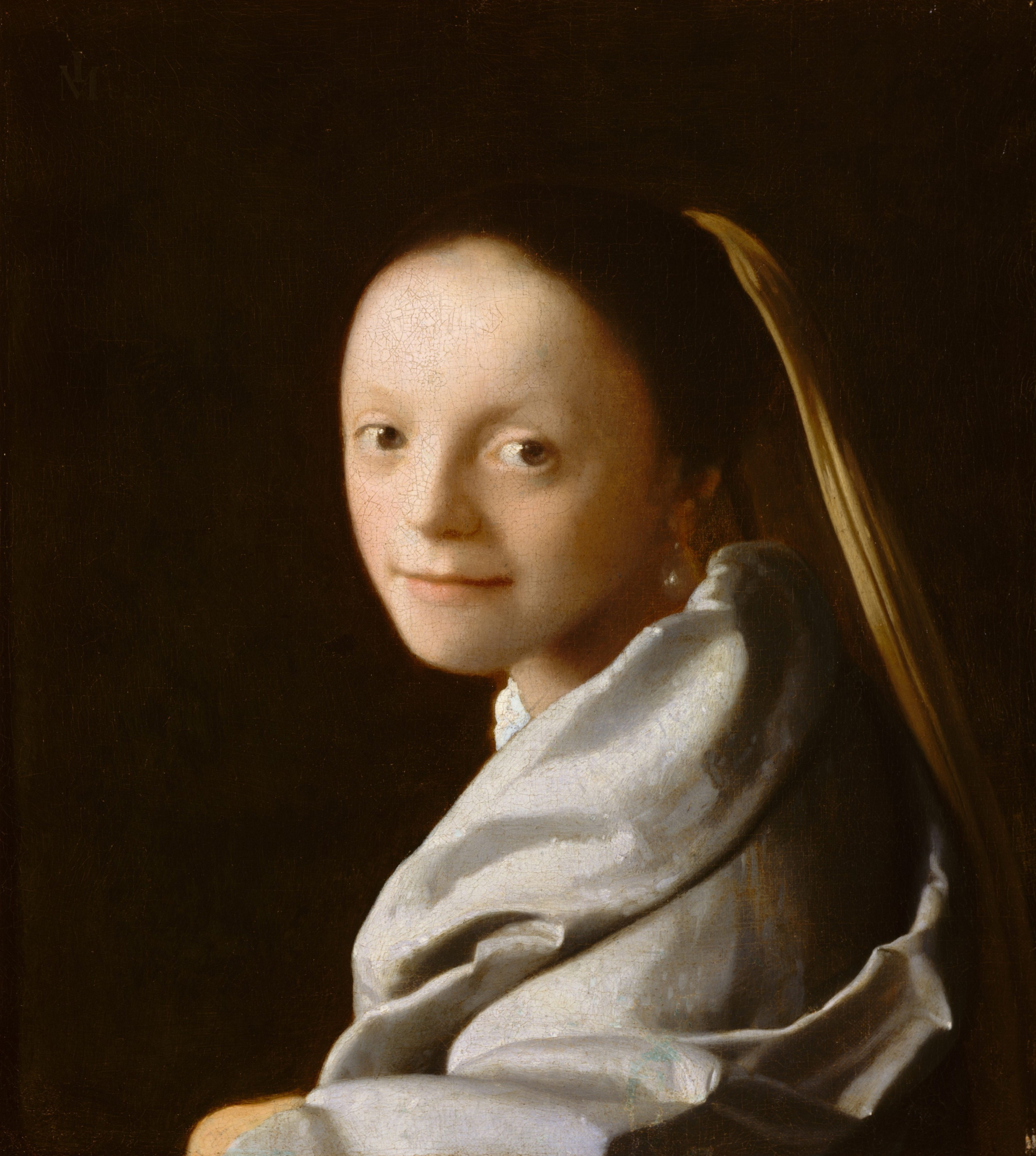 4023x4489 Portrait Of A Young Woman (Vermeer) - Dutch Girl Painting