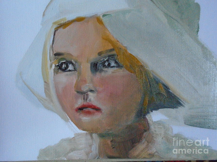900x675 Dutch Girl Painting By Angela Cartner - Dutch Girl Painting