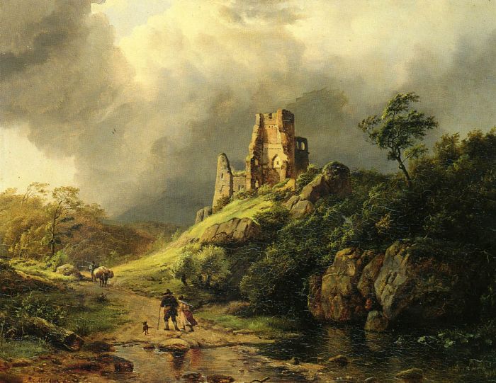 700x541 The Approaching Storm, 1803 - Dutch Landscape Painting