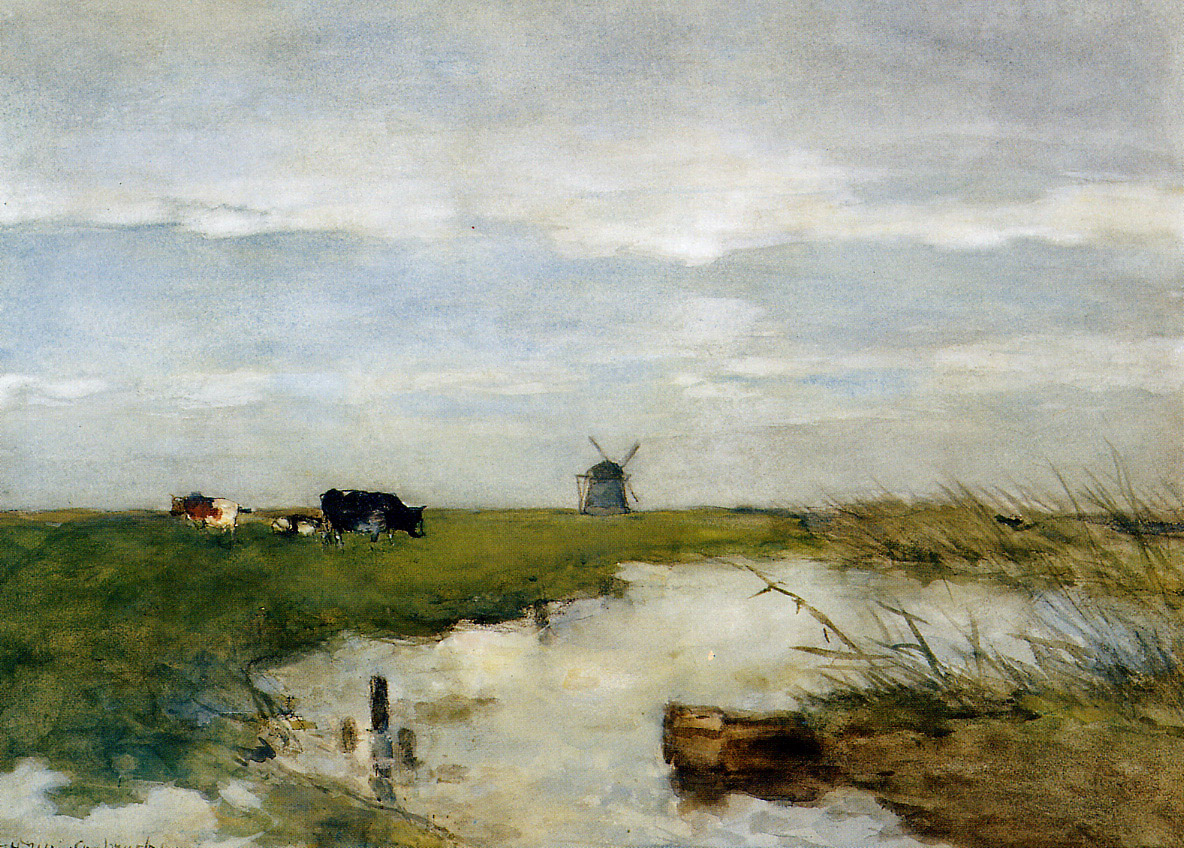 1184x848 The Art Lover - Dutch Landscape Painting