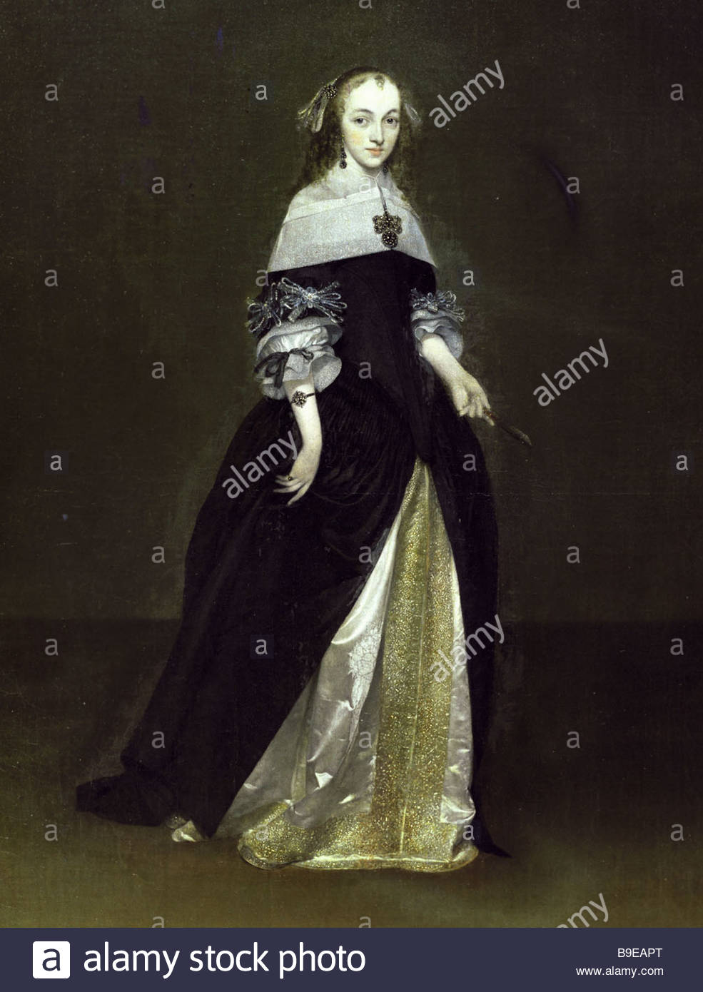 985x1390 Dutch Painting A Portrait Of A Woman By Gerard Terborch 1617 1681 - Dutch Woman Painting