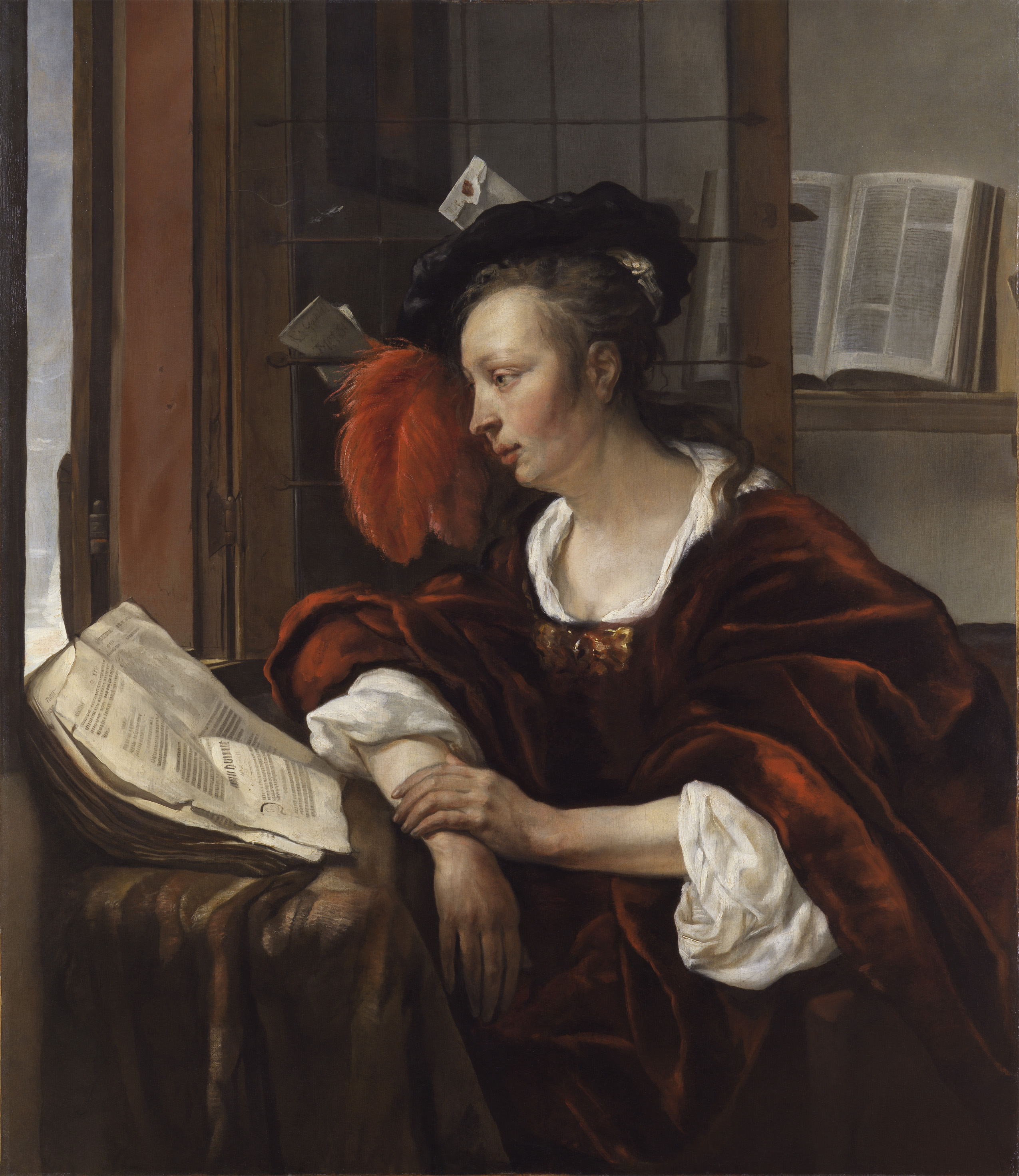 2550x2944 An Inner World Seventeenth Century Dutch Genre Painting - Dutch Woman Painting