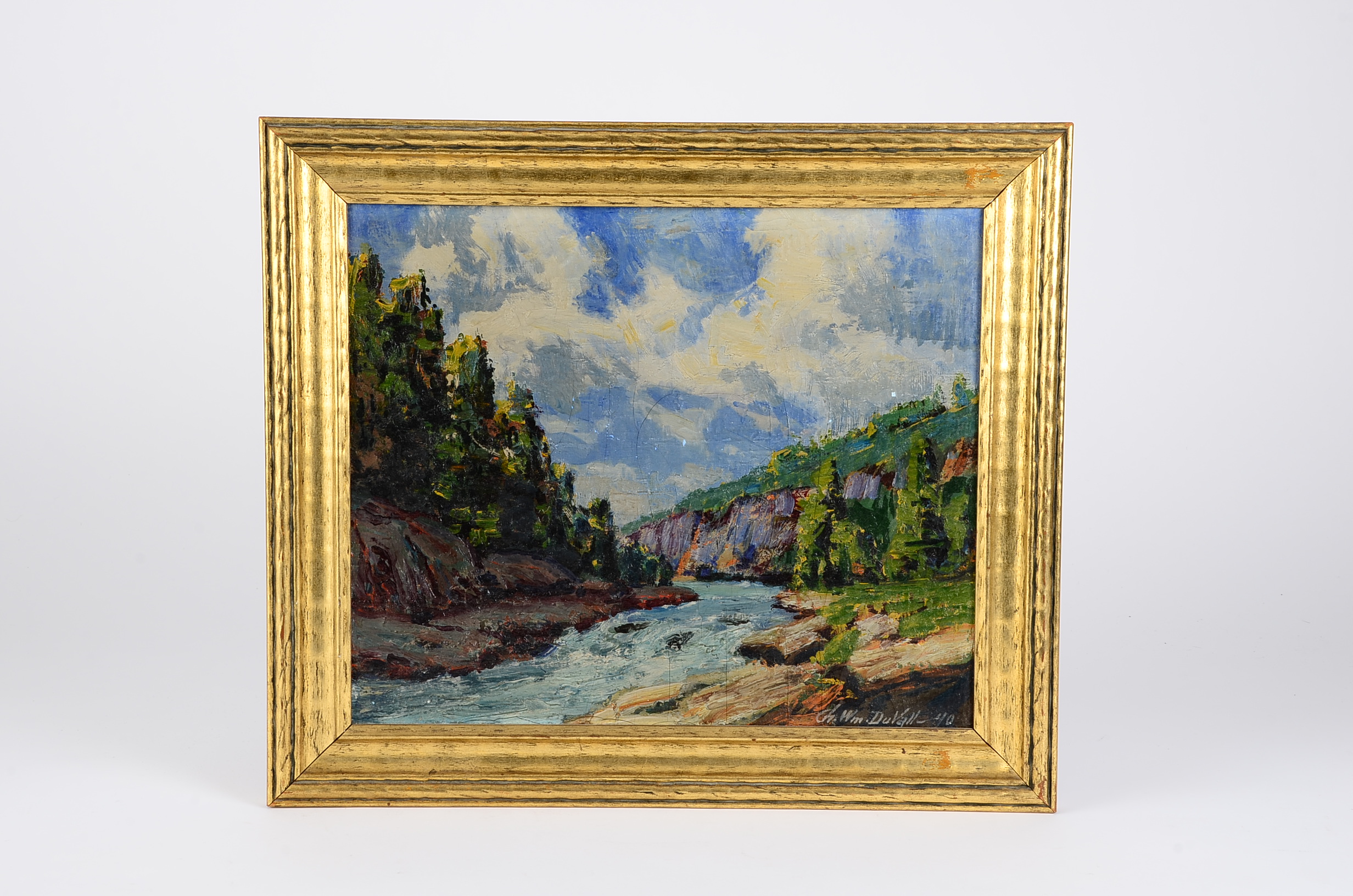 2464x1632 Original Charles William Duvall Oil On Board Painting Ebth - Duvall Painting