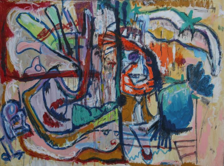 770x570 Saatchi Art Bird Runner Painting By Tony Duvall - Duvall Painting