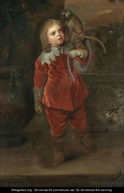 425x660 Portrait Of The Dwarf Geoffrey Hudson (1619 1682) - Dwarf Painting