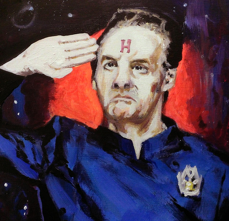 900x870 Rimmer From Red Dwarf Painting By Paul Mitchell - Dwarf Painting