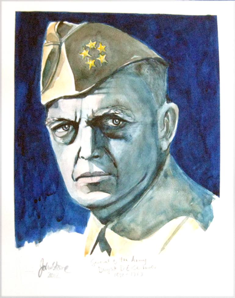770x973 Saatchi Art Dwight D Eisenhower Painting By Ray Johnstone - Dwight Painting