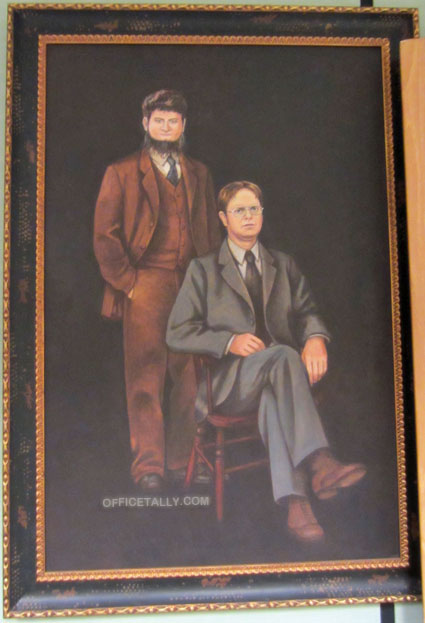 425x623 The Office Set Visit 2013 Dwight's Photos Page 6 Of 7 Officetally - Dwight Painting