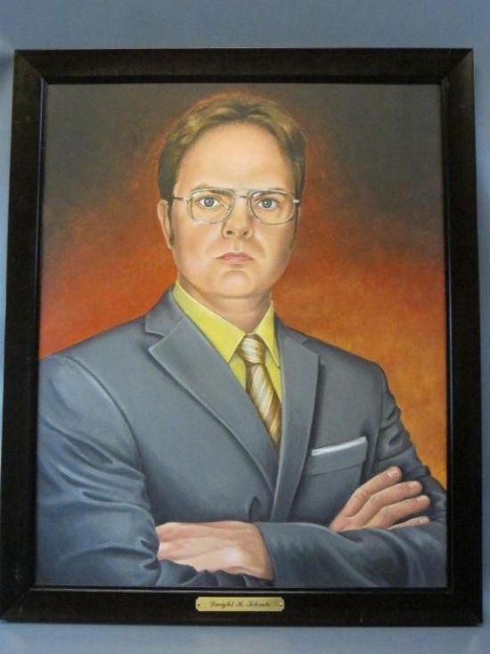 550x734 Dwight Schrute Painting - Dwight Painting