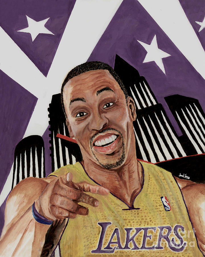 720x900 Dwight Howard Welcome To The Lake Show Painting By Israel Torres - Dwight Painting