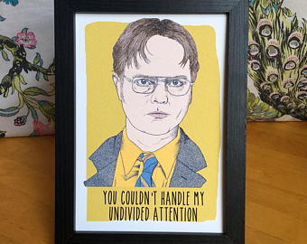 340x270 Dwight Schrute The Office Birthday Card - Dwight Painting The Office