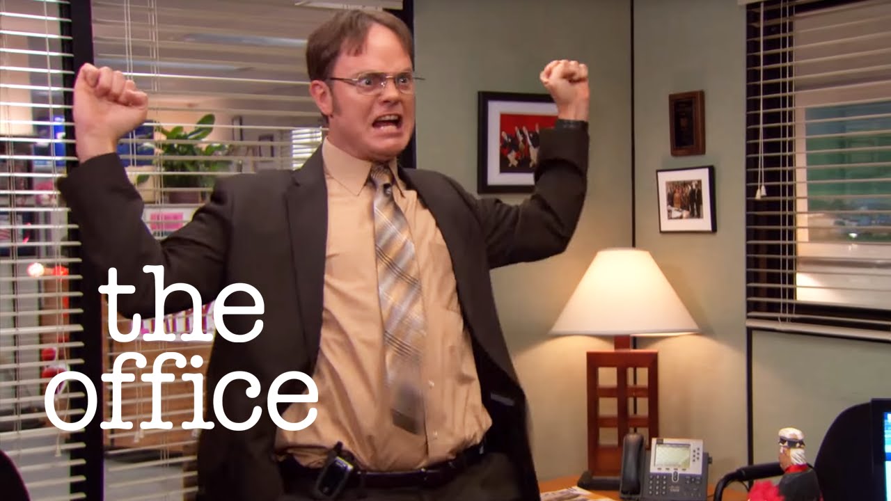 1280x720 Dwight Gets A Promotion! - Dwight Schrute Manager Painting