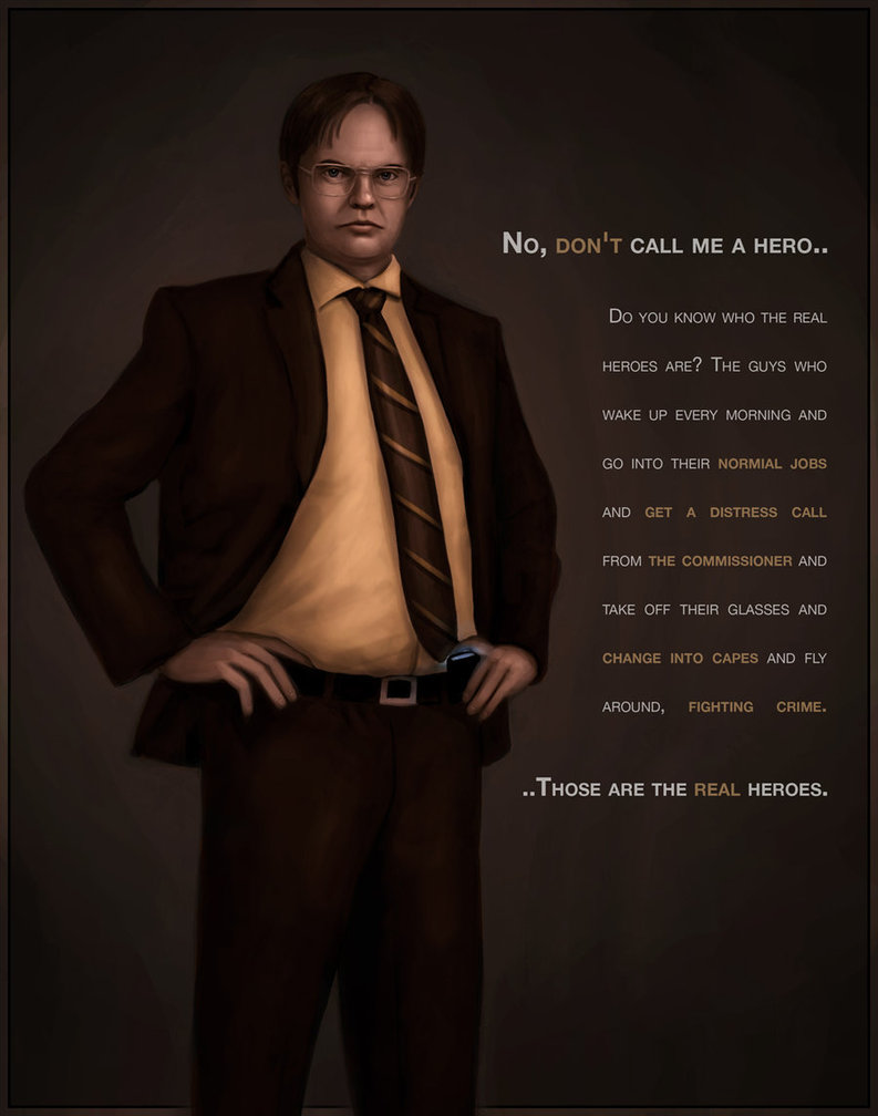 793x1008 Dwight Schrute Is My Hero By Rileystark - Dwight Schrute Painting
