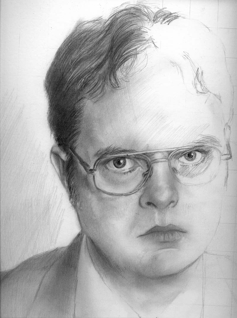 800x1071 Dwight Schrute Painting - Dwight Schrute Painting