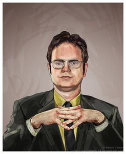 250x305 Dwight Schrute Paintings - Dwight Schrute Painting