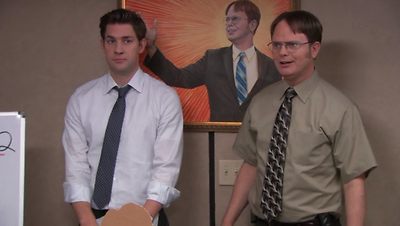 400x226 Dwight Schrute Painting Reprint 13 X 17 The Office Dunder - Dwight Schrute Painting