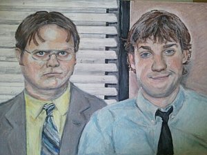 300x225 Dwight Schrute Art Fine Art America - Dwight Schrute Painting