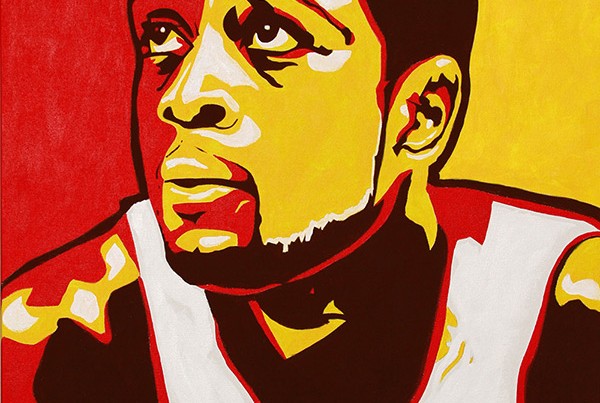 600x403 Vanjoe Art - Dwyane Wade Painting