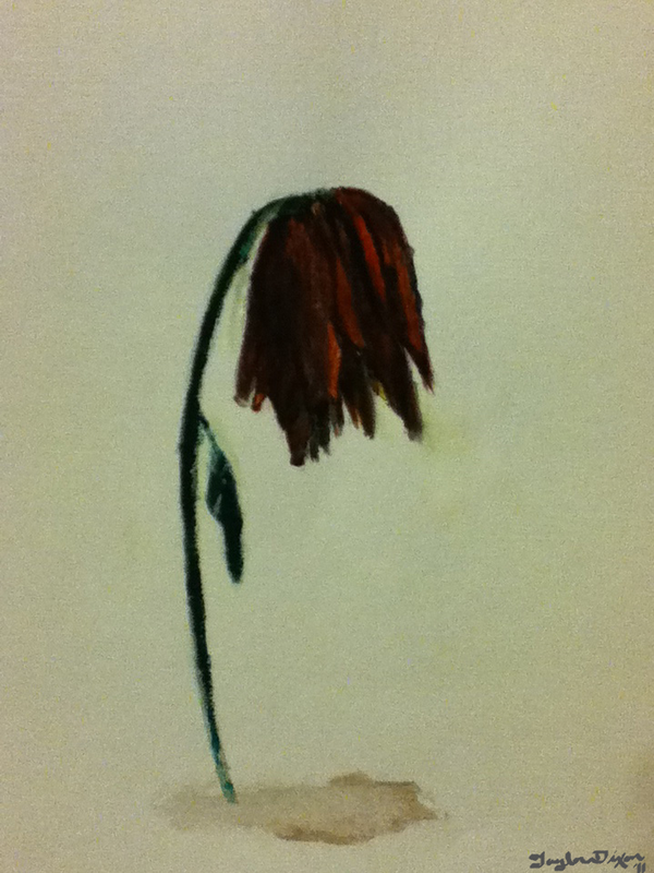 600x800 Slow Dying Flower By Tayloranndixon - Dying Flower Painting