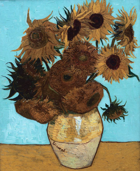 450x550 Van Gogh's Sunflowers Living (And Dying) Art Poetic Beauty - Dying Flower Painting