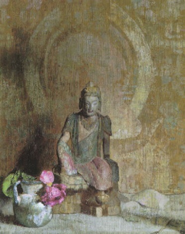 372x470 Last Smile Of A Dying Rose By Hovsep Pushman On Artnet - Dying Rose Painting