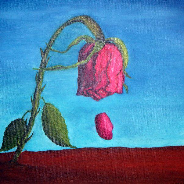 603x604 Purity Culture And Me My Struggle, Past And Present G. C. Jeffers - Dying Rose Painting