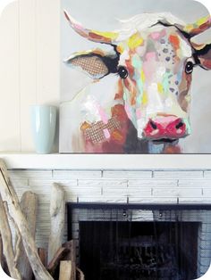 236x314 Hey, I Found This Really Awesome Etsy Listing - E Brodsky Cow Painting