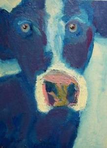 218x300 Cow Painting Ebay - E Brodsky Cow Painting
