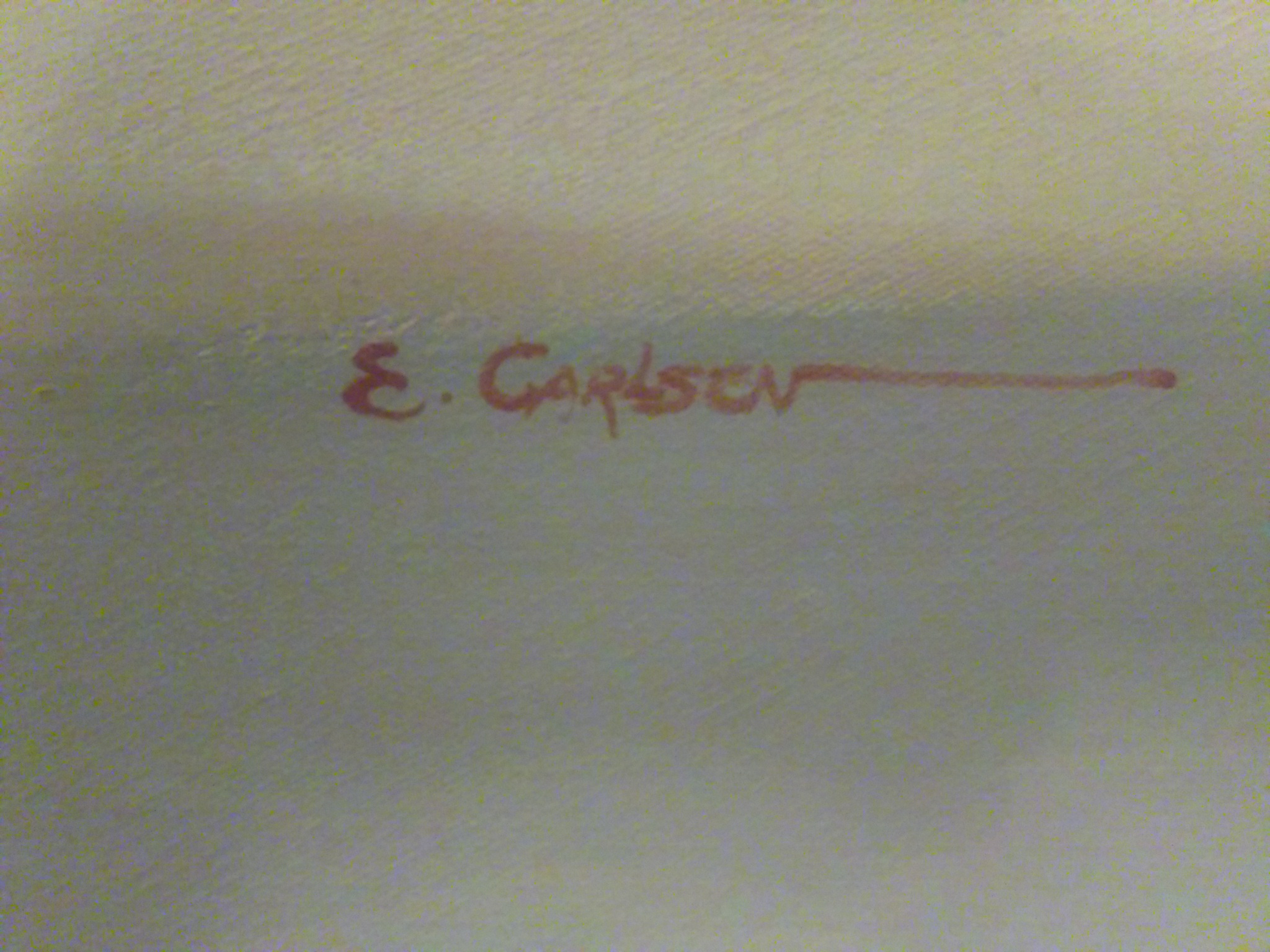 2048x1536 48x36 Canvas Painting Signed E.carlsen Antique Appraisal - E Carlsen Painting