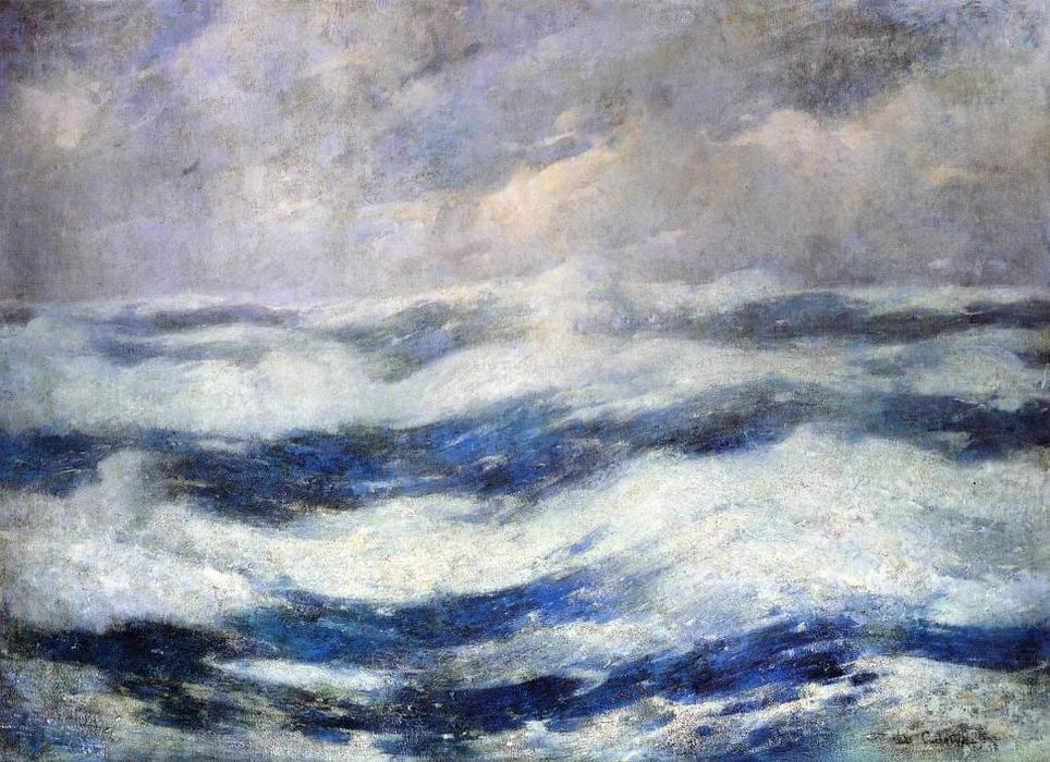 964x700 The Sky And The Ocean, Oil On Canvas By Soren Emil Carlsen (1853 - E Carlsen Painting