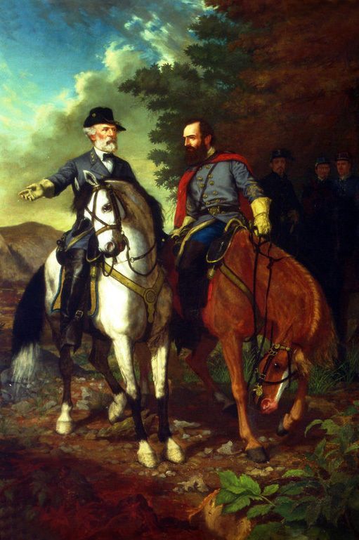 511x769 The Last Meeting Of Robert E. Lee And Stonewall Jackson Oil - E Lee Oil Painting