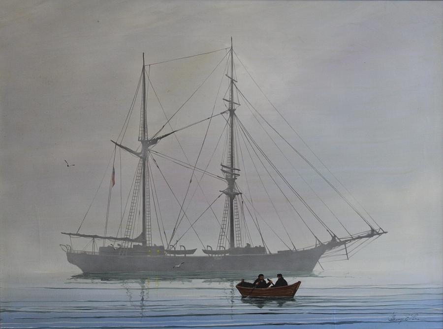 900x670 Heading To Shore Painting By George E Lee - E Lee Painting