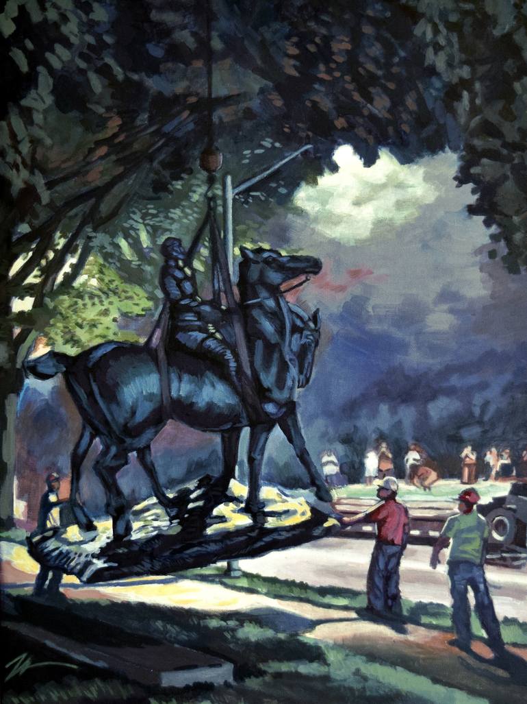 770x1027 Saatchi Art Flight Of General Robert E. Lee Painting By Zach Taylor - E Lee Painting