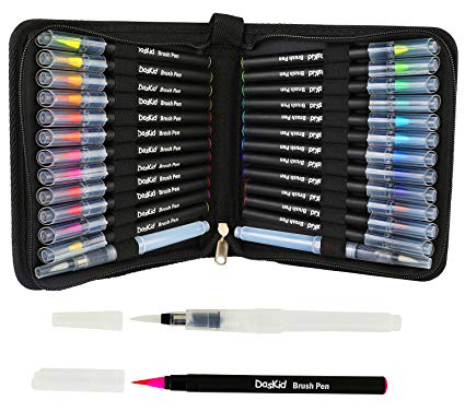 425x377 24 Artist Watercolor Brush Pen Paint Markers Multiple - Ea Painting