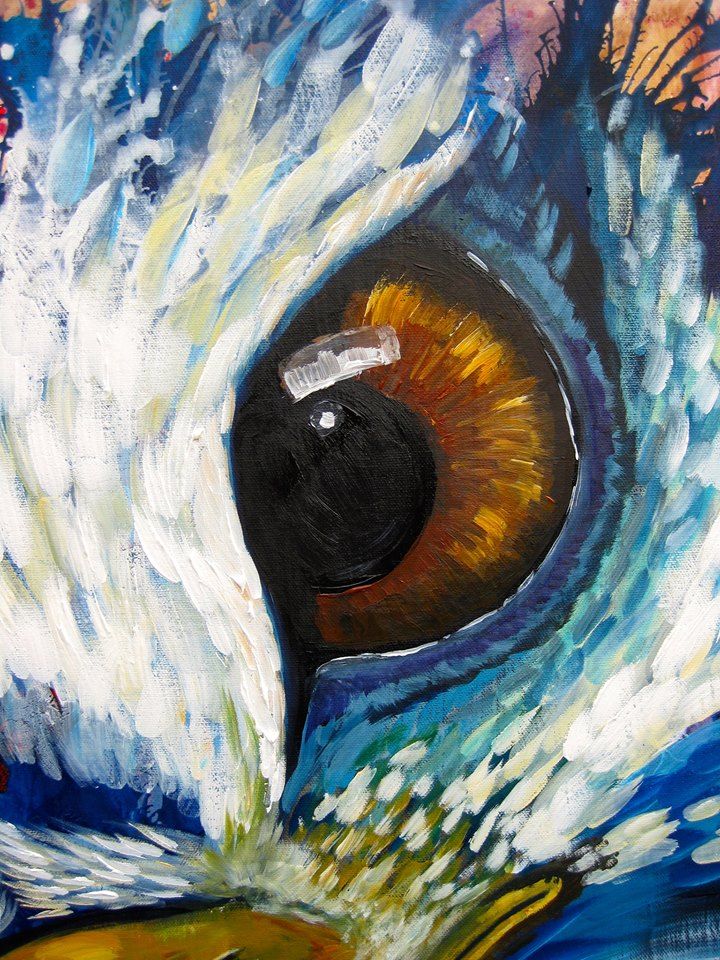 720x960 Eagle Eye Painting Detail From Time Lapse The Art Sherpa - Eagle Eye Painting