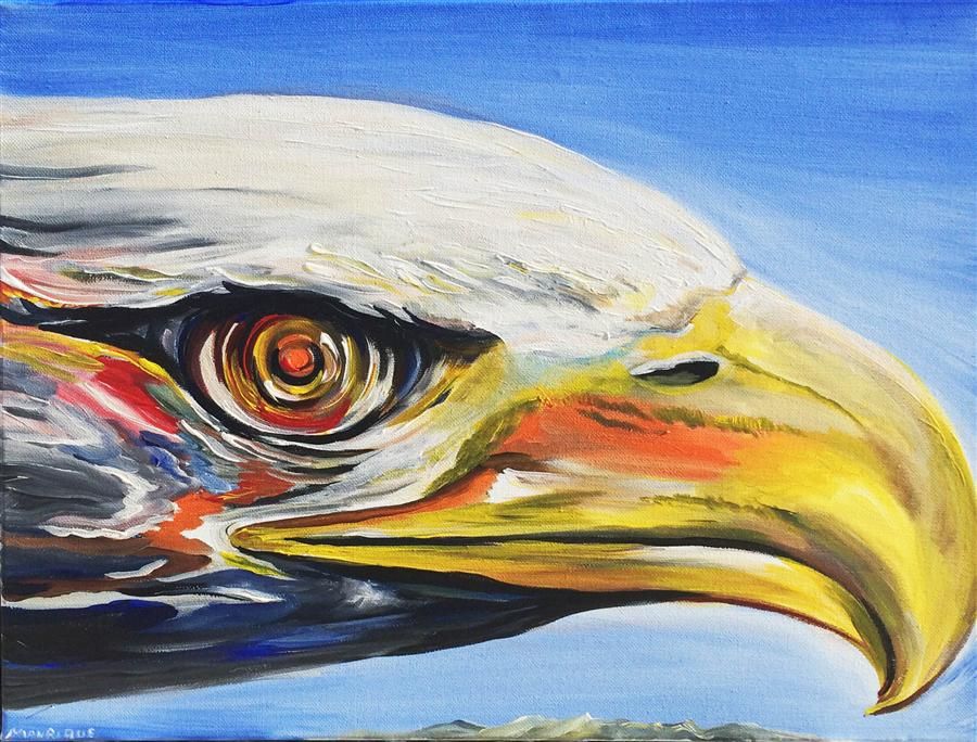 900x684 Original Art For Sale - Eagle Eye Painting