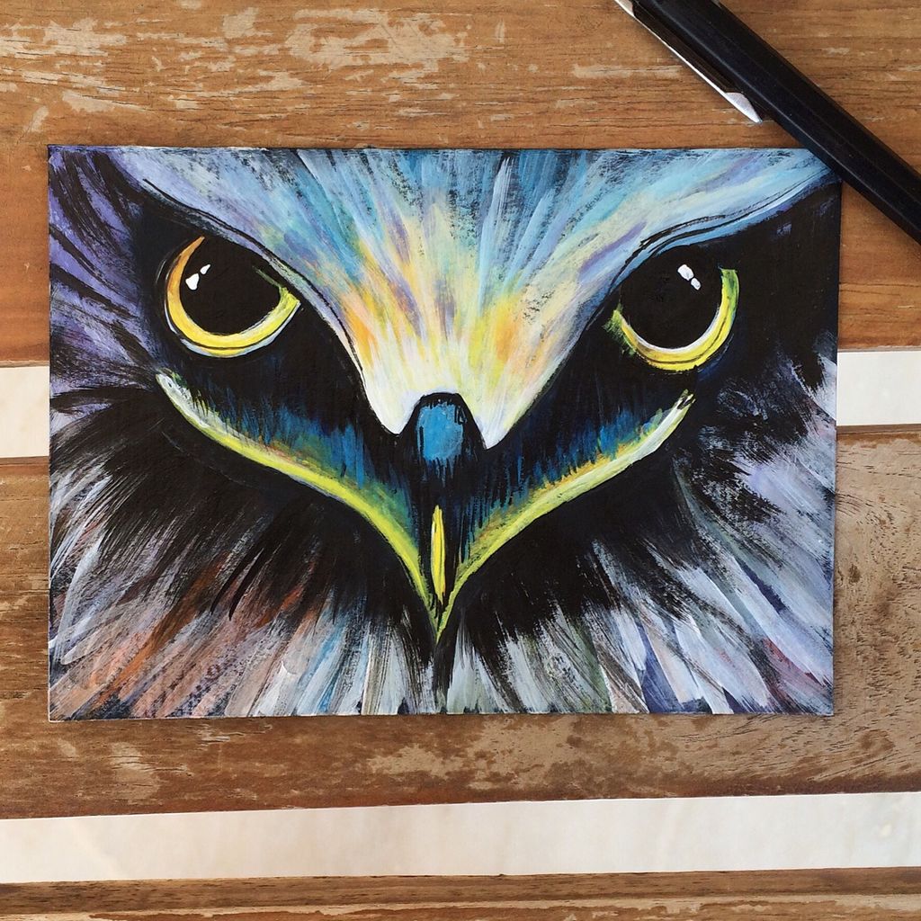 1024x1024 Diy Acrylic Painting Of Eagle Eye 6 Steps - Eagle Eye Painting
