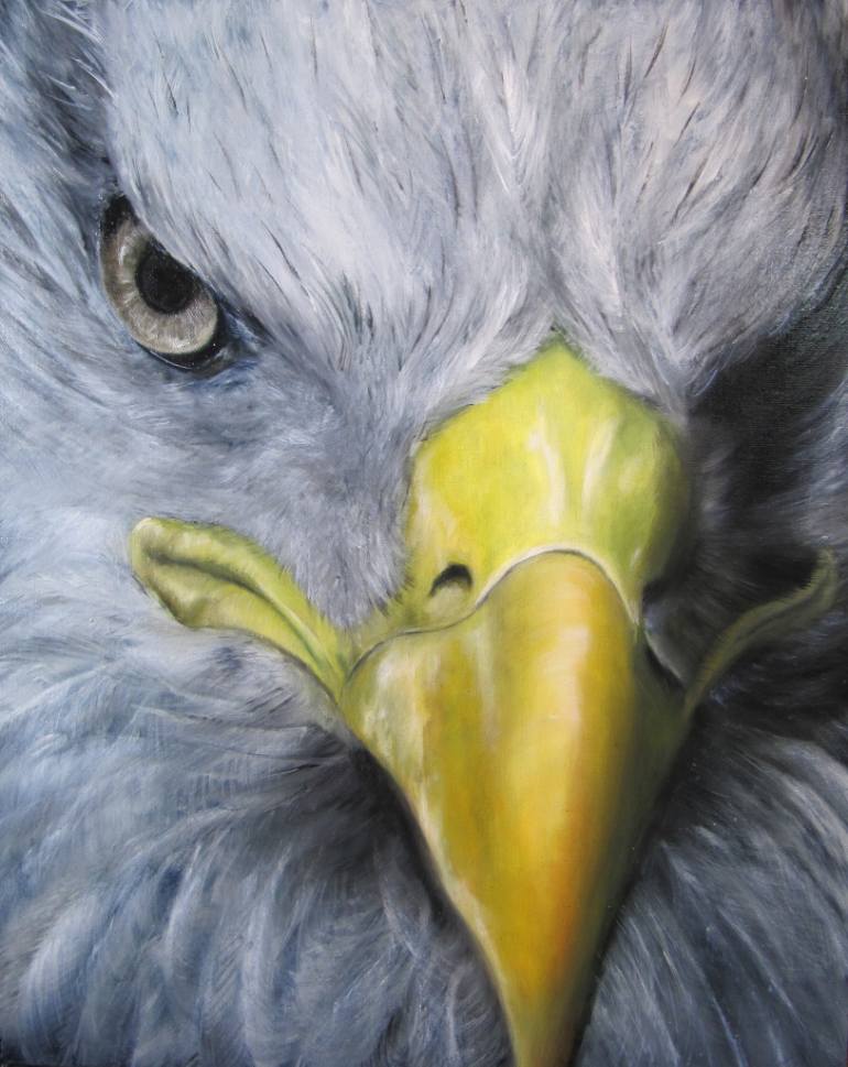 770x969 Saatchi Art Eagle Eye Painting By Julie Bond - Eagle Eye Painting