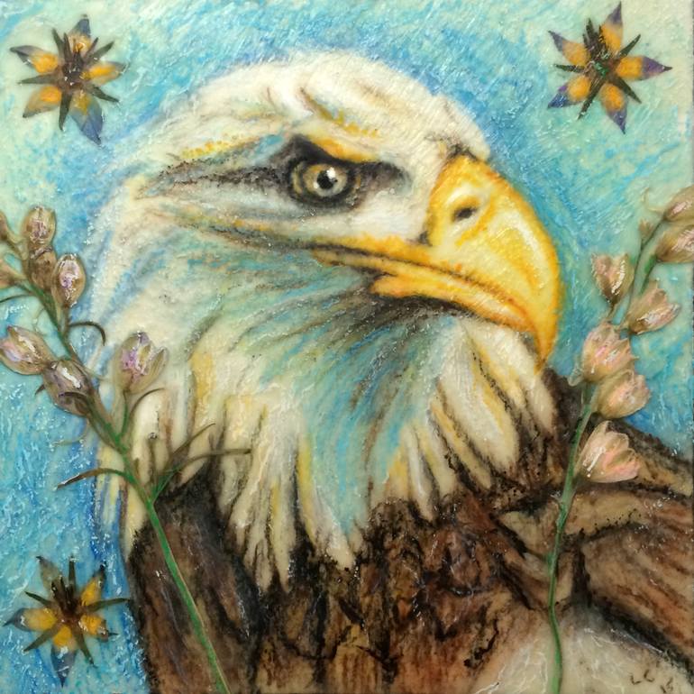 770x770 Saatchi Art Eagle Eye Painting By Lenard Collins - Eagle Eye Painting